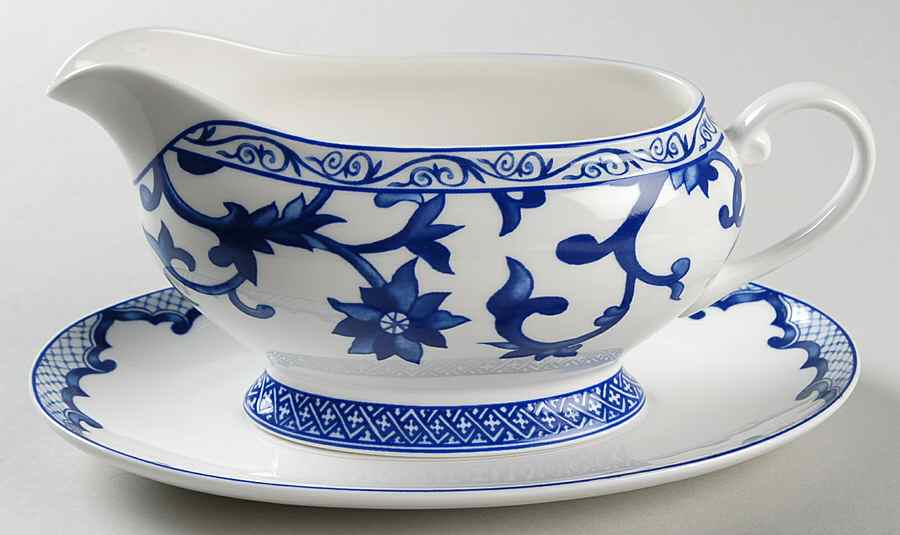 Mandarin Blue Gravy Boat & Underplate by Ralph Lauren China-1