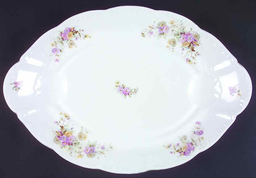 443 17" Oval Serving Platter by Lazarus Straus & Sons-1