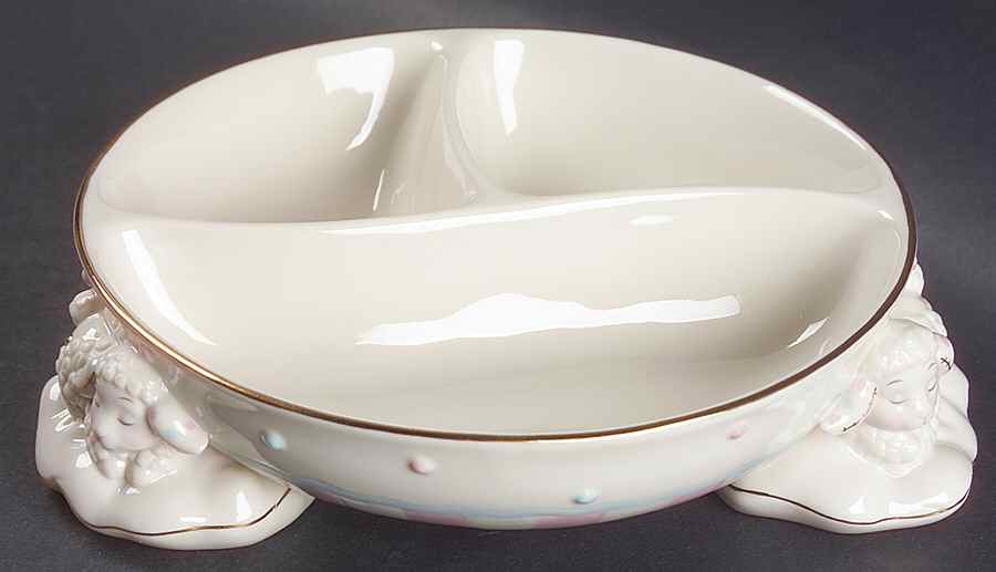 Lazy Lambs Divided Child's Bowl by Lenox-1