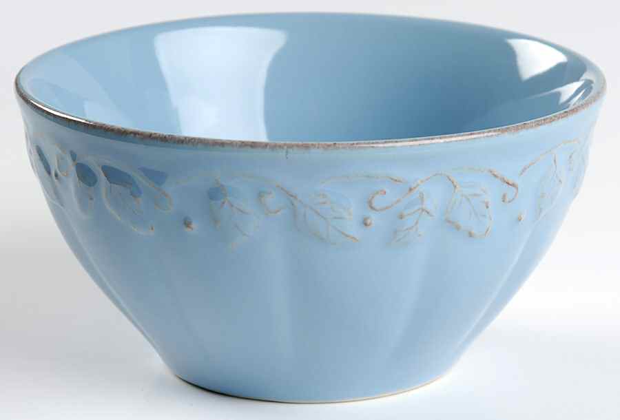Vintage Vine Blue Mist Individual Soup/Salad Bowl by Longaberger-1