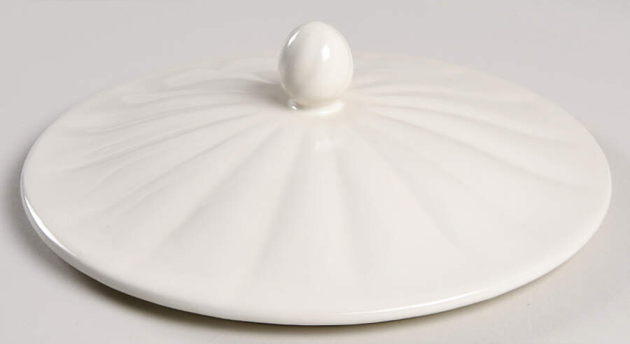Vintage Vine Cream Lid for 2 Qt Round Covered Casserole by Longaberger-1