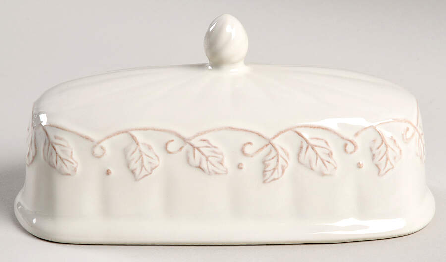 Vintage Vine Cream Lid for 1/4 Lb Butter by Longaberger-1
