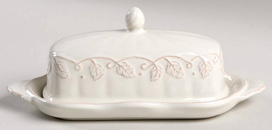 Vintage Vine Cream 1/4 Lb Covered Butter by Longaberger-1