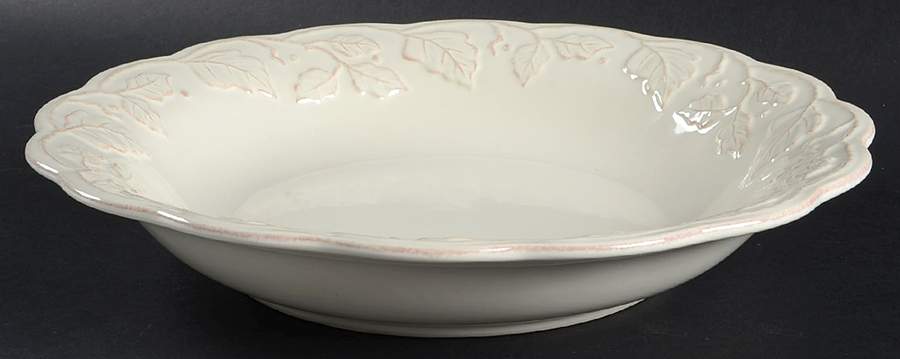 Vintage Vine Cream 13" Pasta Serving Bowl by Longaberger-1