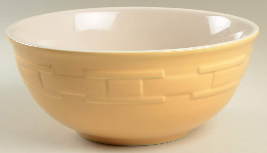 Woven Traditions Butternut 11" Round Serving Bowl by Longaberger-1