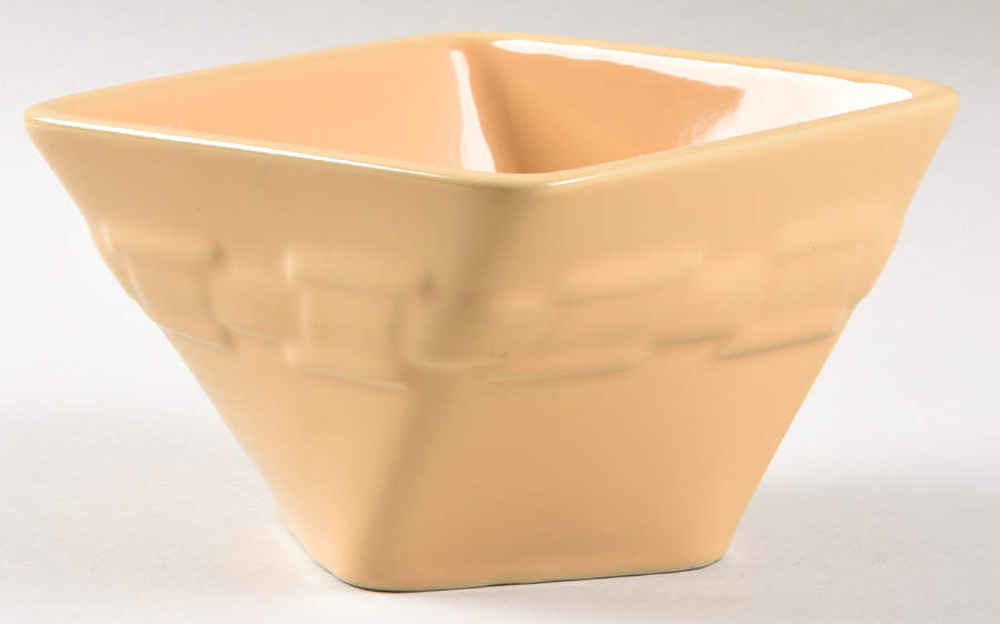 Woven Traditions Butternut 5" Square Vegetable Bowl by Longaberger-1