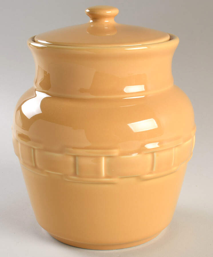Woven Traditions Butternut Large Canister & Lid by Longaberger-1