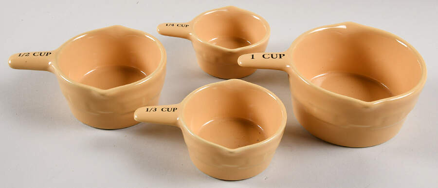 Woven Traditions Butternut Measuring Cup Set (1 Cup,1/2 Cup,1/3 Cup,1/4 Cup) by Longaberger-1