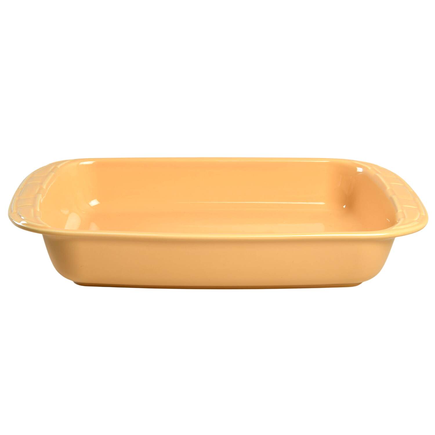 Woven Traditions Butternut 16" Rectangular Baker & Lid/Tray by Longaberger-1