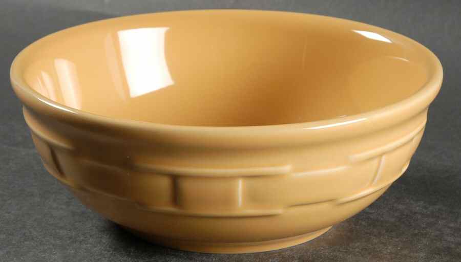 Woven Traditions Butternut Coupe Cereal Bowl by Longaberger-1