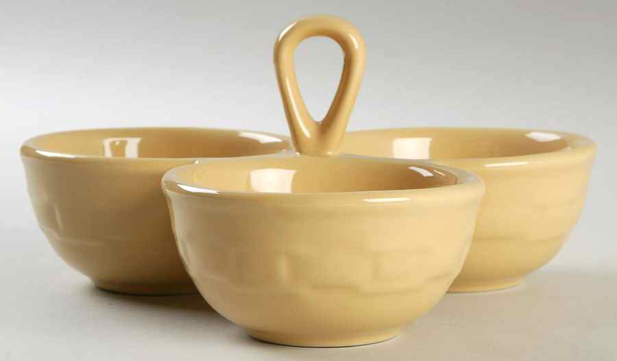 Woven Traditions Butternut 3-Part Relish by Longaberger-1