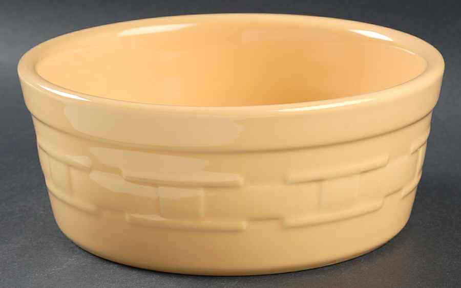 Woven Traditions Butternut Pet Bowl by Longaberger-1