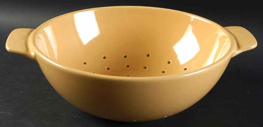 Woven Traditions Butternut Ceramic Colander by Longaberger-1
