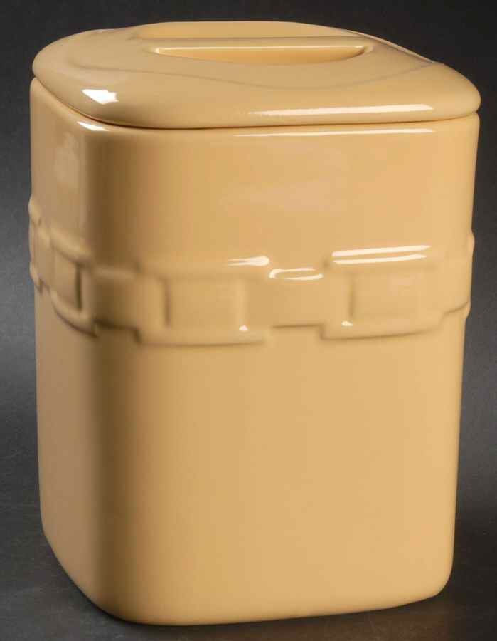 Woven Traditions Butternut Medium Square Canister & Lid by Longaberger-1