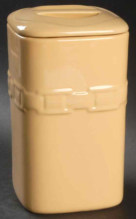 Woven Traditions Butternut Large Square Canister & Lid by Longaberger-1