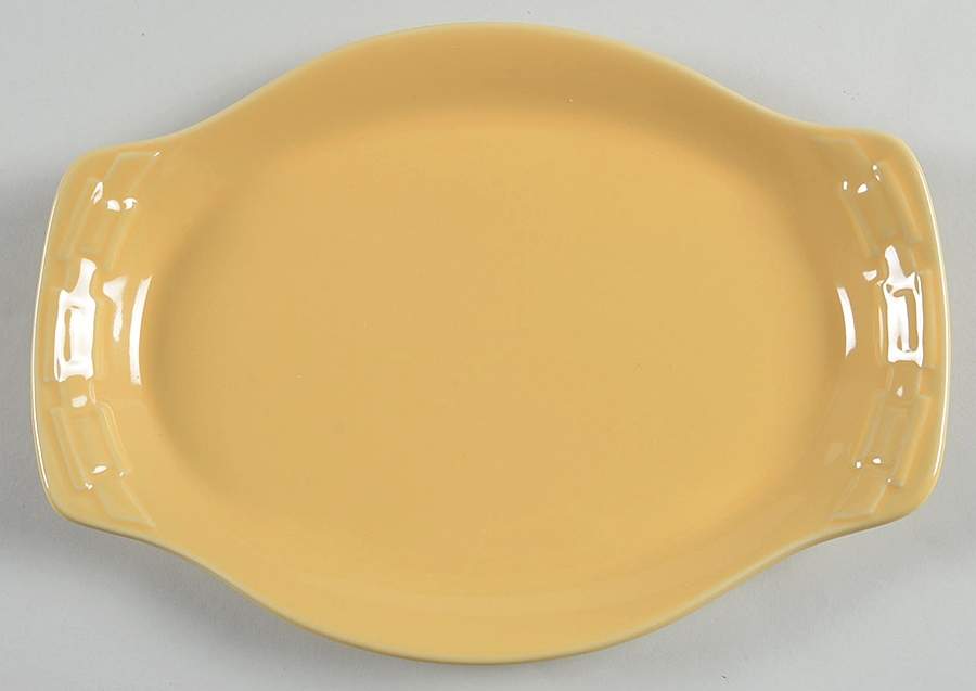 Woven Traditions Butternut 9" Oval Serving Platter by Longaberger-1