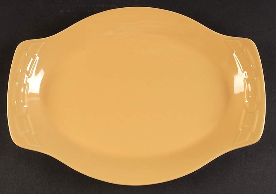 Woven Traditions Butternut 13" Oval Serving Platter by Longaberger-1