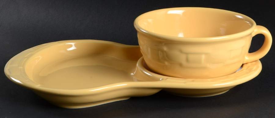Woven Traditions Butternut Snack Tray & Soup Mug Set by Longaberger-1