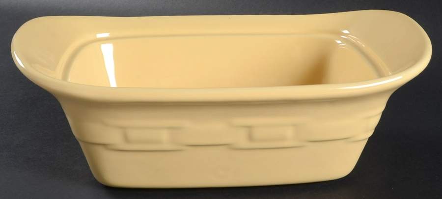 Woven Traditions Butternut 1.5 Quart Rectangular Casserole No Lid by Longaberger-1