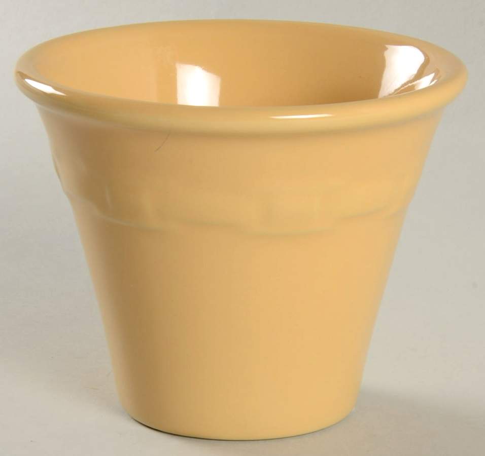 Woven Traditions Butternut 3" Flower Pot No Underplate by Longaberger-1
