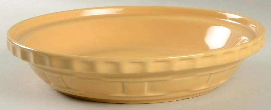 Woven Traditions Butternut 10" Pie Baking Plate by Longaberger-1