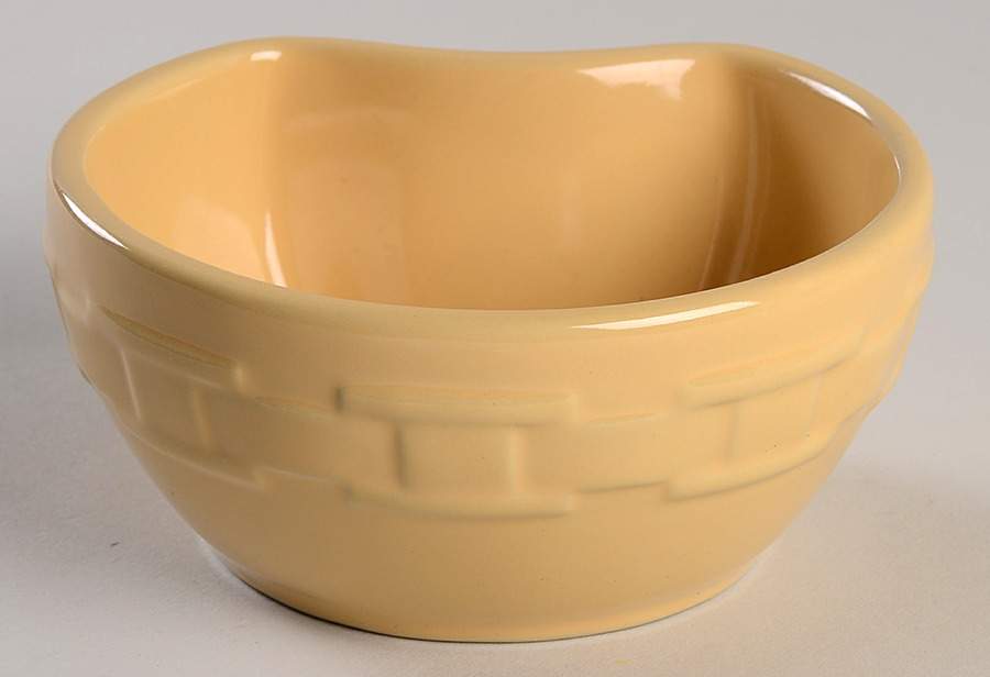 Woven Traditions Butternut Interlocking Bowl by Longaberger-1