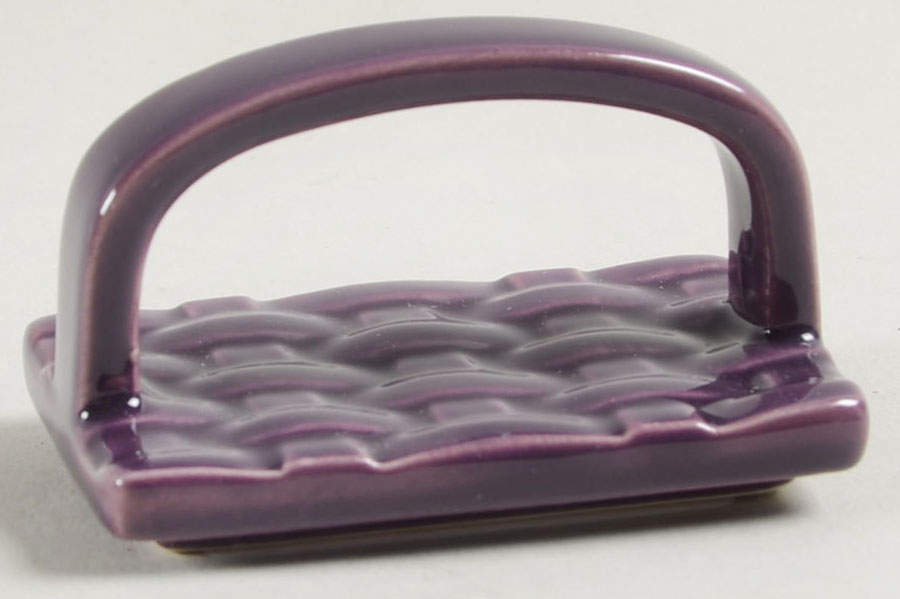 Woven Traditions Eggplant Lid for Trinket Box by Longaberger-1