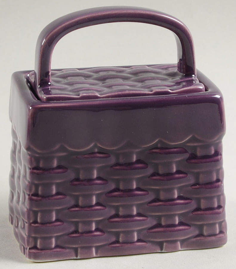 Woven Traditions Eggplant Trinket Box & Lid by Longaberger-1