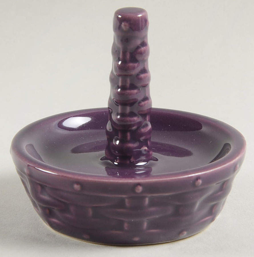 Woven Traditions Eggplant Ring Holder by Longaberger-1