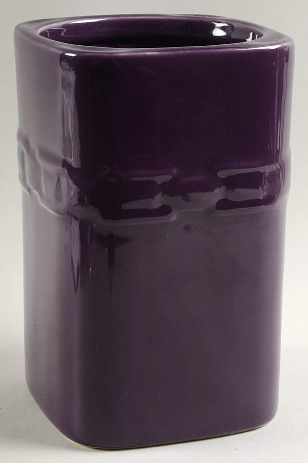 Woven Traditions Eggplant Large Square Canister No Lid by Longaberger-1