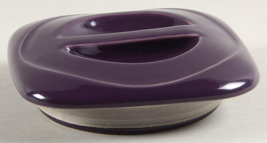 Woven Traditions Eggplant Lid for Large Square Canister by Longaberger-1