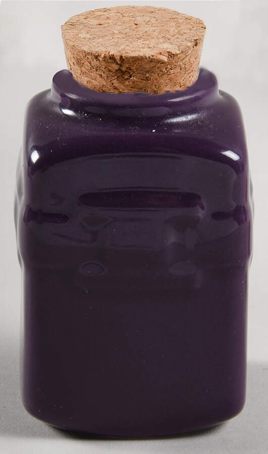 Woven Traditions Eggplant Small Spice Jar & Cork Stopper by Longaberger-1