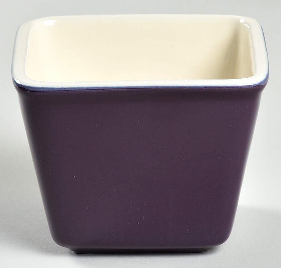 Woven Traditions Eggplant 4" Square Dish by Longaberger-1