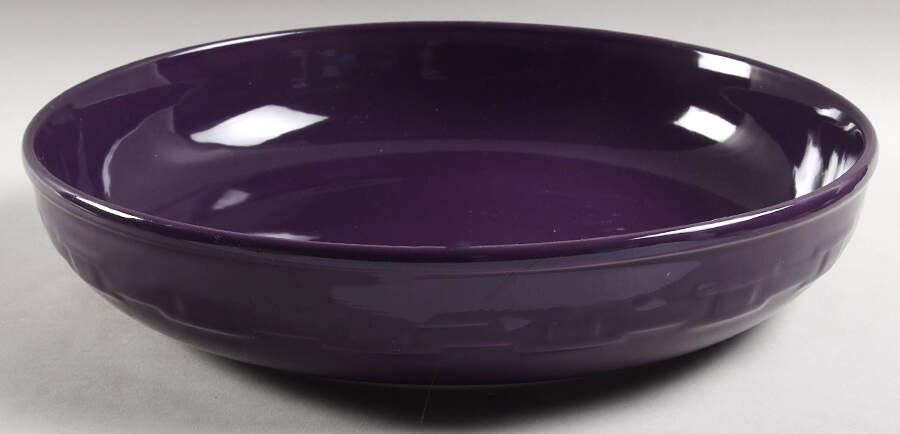 Woven Traditions Eggplant 13" Round Serving Bowl by Longaberger-1