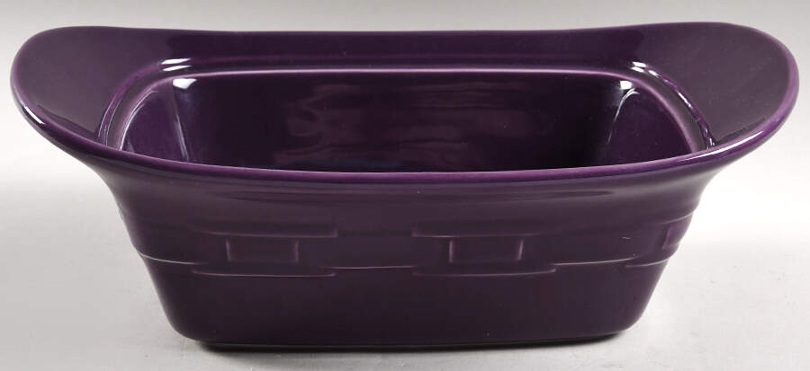 Woven Traditions Eggplant 1.5 Quart Rectangular Casserole No Lid by Longaberger-1