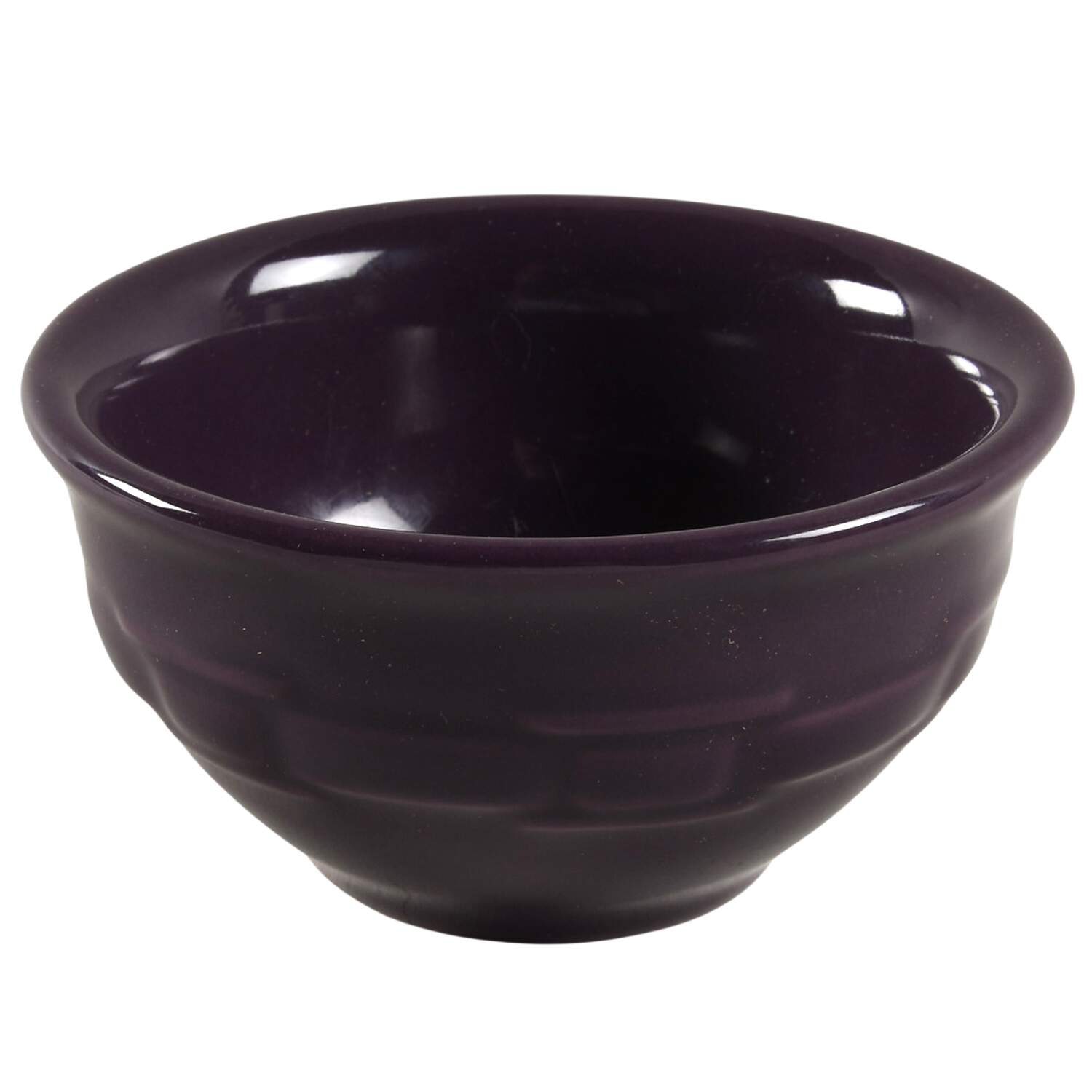 Woven Traditions Eggplant Dessert Bowl by Longaberger-1