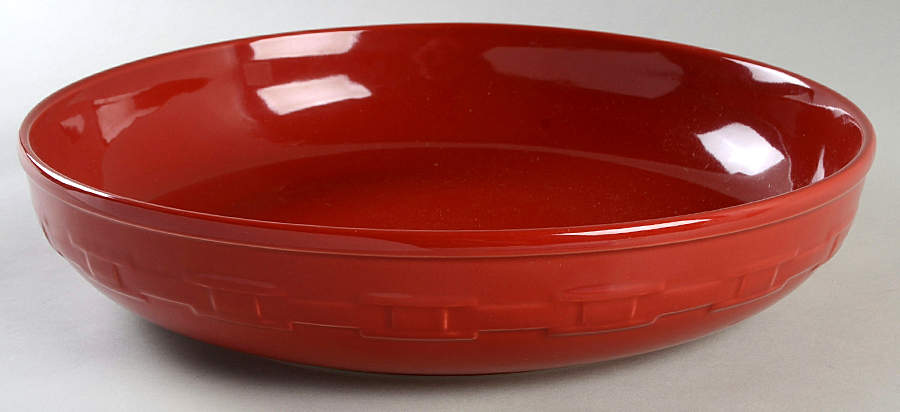 Woven Traditions Tomato (Red) 13" Round Serving Bowl by Longaberger-1