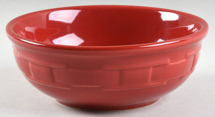 Woven Traditions Tomato (Red) Coupe Cereal Bowl by Longaberger-1