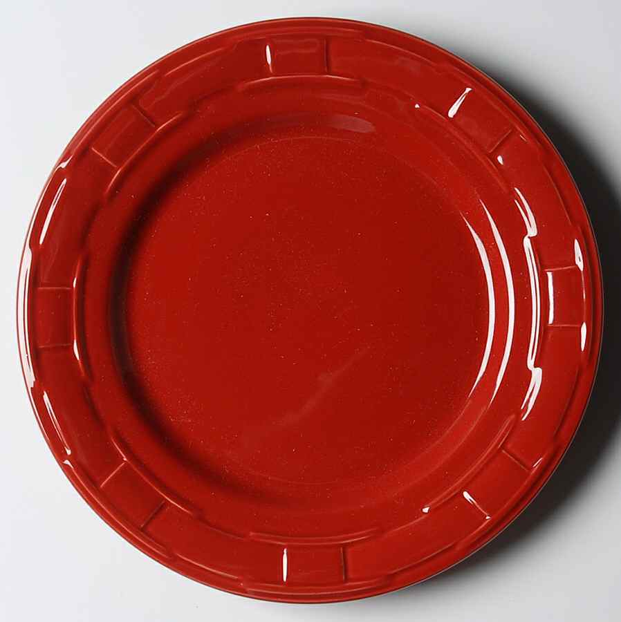 Woven Traditions Tomato (Red) Dinner Plate by Longaberger-1