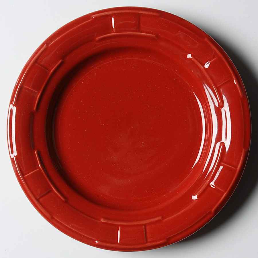 Woven Traditions Tomato (Red) Bread & Butter Plate by Longaberger-1