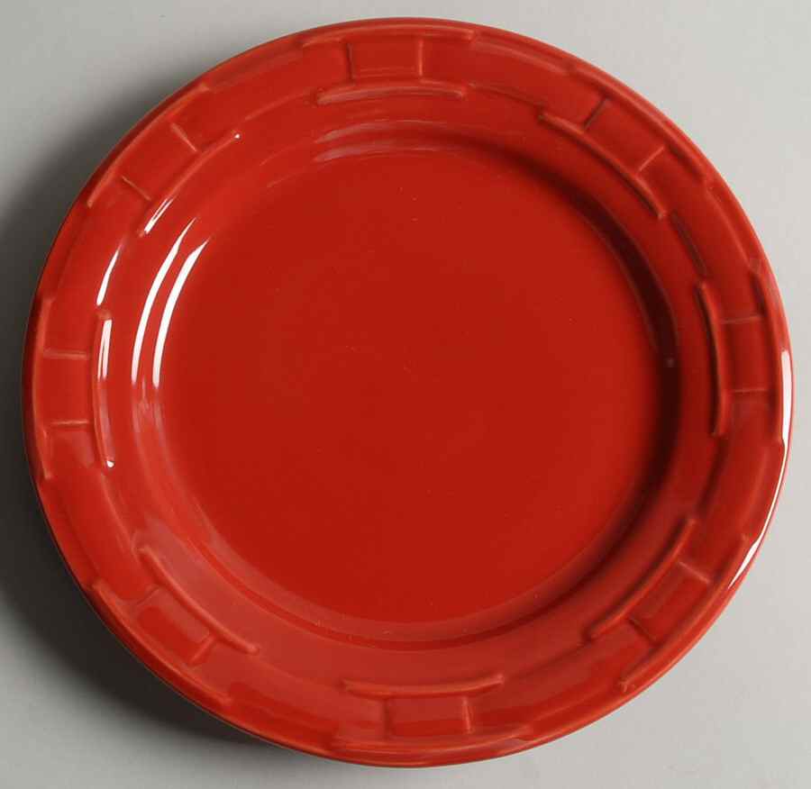 Woven Traditions Tomato (Red) Luncheon Plate by Longaberger-1