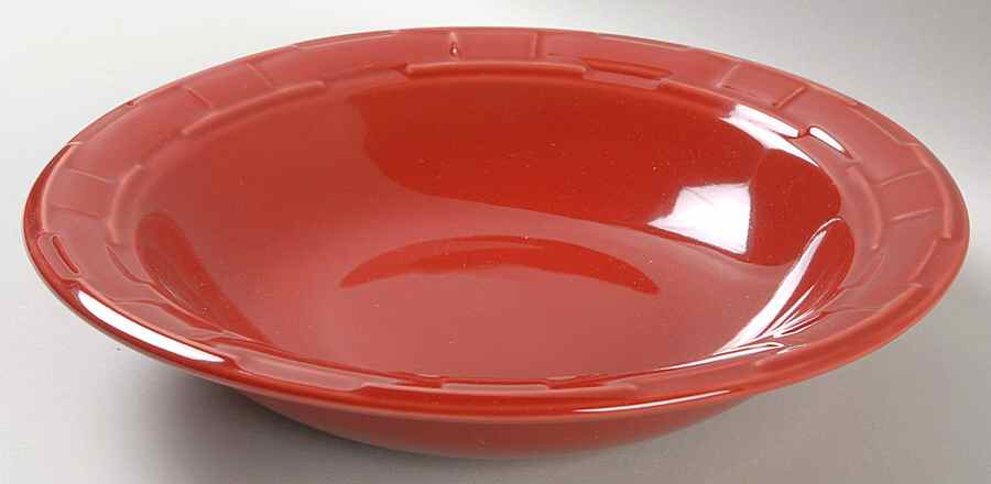 Woven Traditions Tomato (Red) 9" Individual Pasta Bowl by Longaberger-1