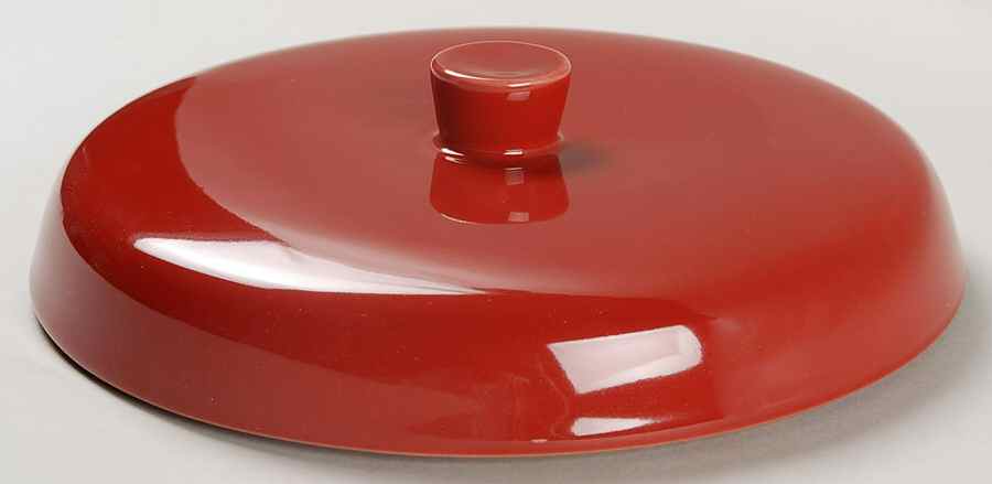 Woven Traditions Tomato (Red) Lid for 2 Qt Round Covered Casserole by Longaberger-1