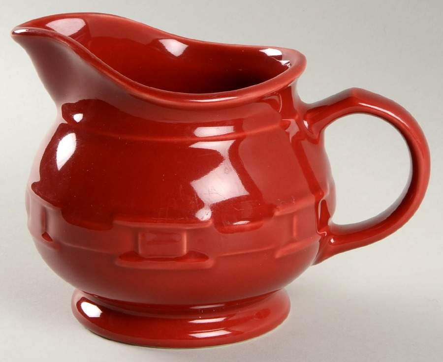 Woven Traditions Tomato (Red) Gravy/Sauce Pitcher by Longaberger-1