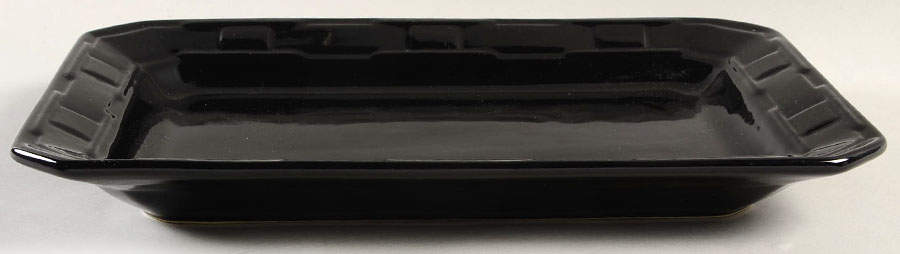 Woven Traditions Ebony 13" Rectangular Serving Platter by Longaberger-1