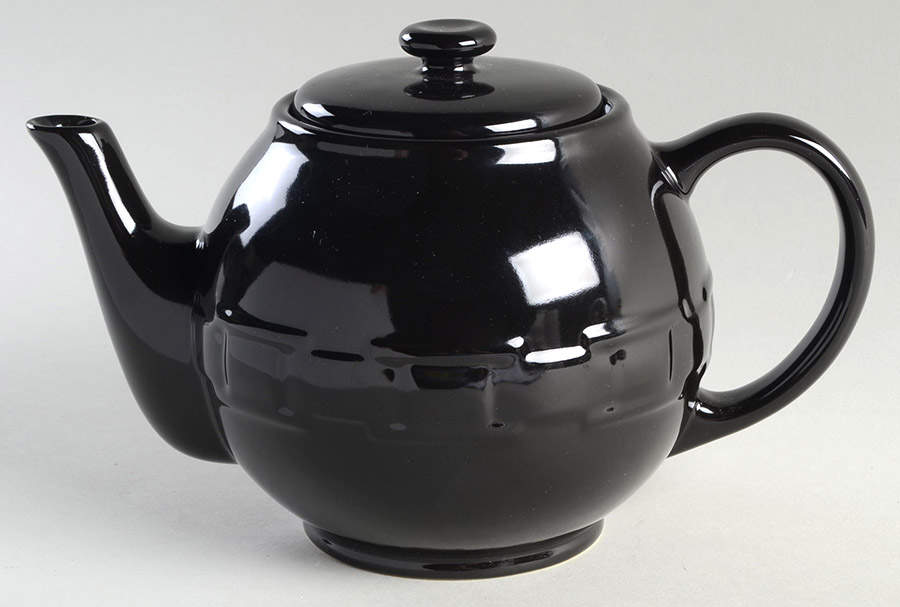 Woven Traditions Ebony Teapot & Lid by Longaberger-1