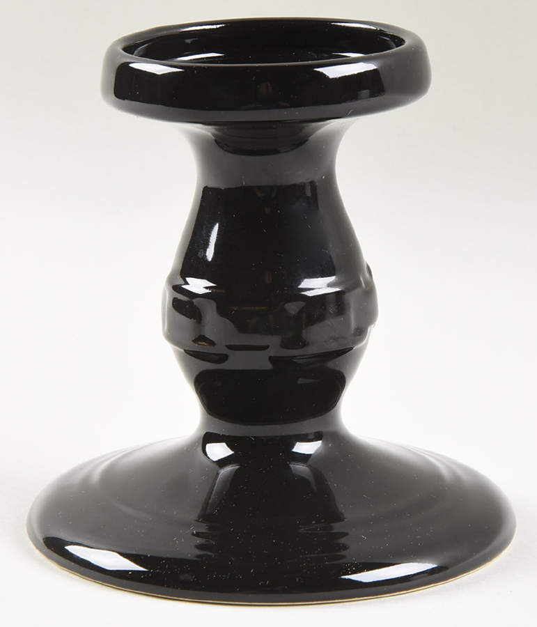 Woven Traditions Ebony 5" Pillar Candleholder by Longaberger-1