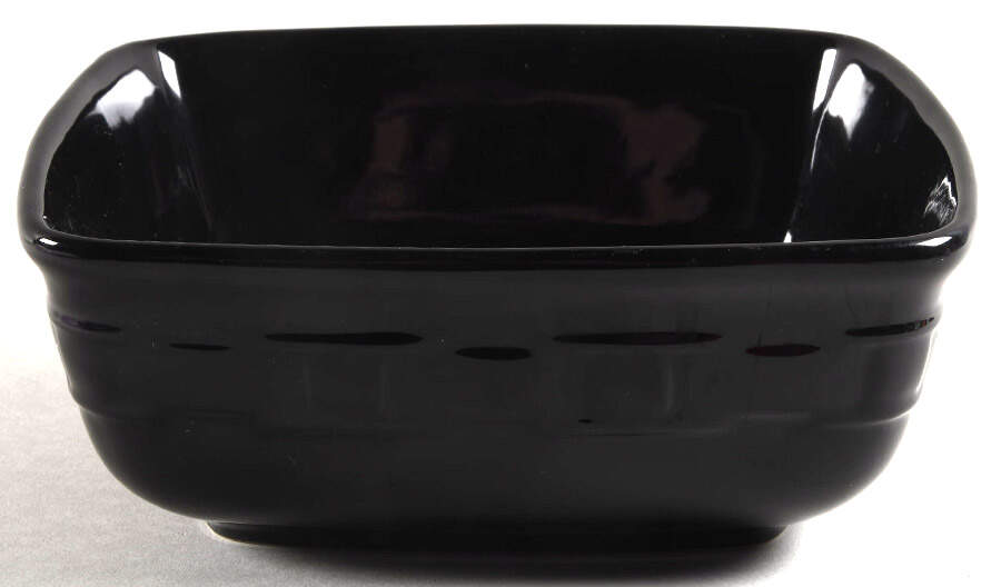 Woven Traditions Ebony 8" Square Vegetable Bowl by Longaberger-1