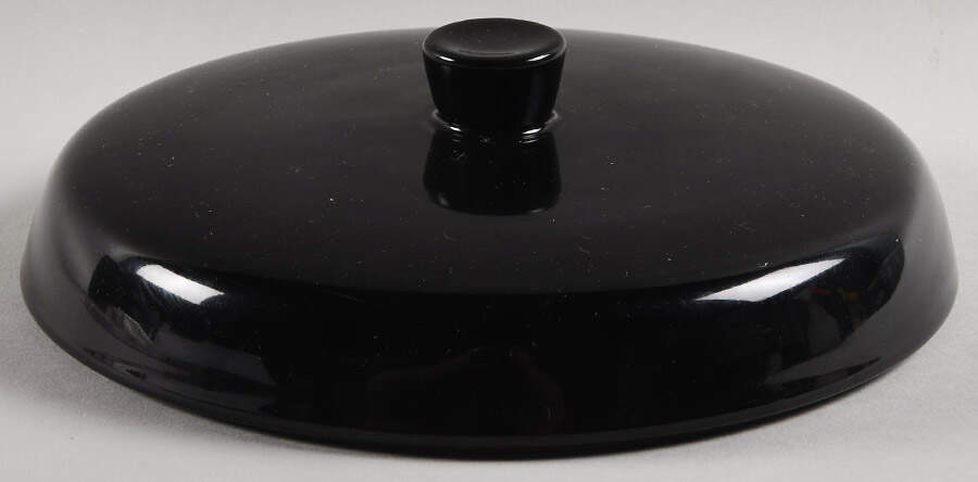 Woven Traditions Ebony Lid for 2 Qt Round Covered Casserole by Longaberger-1