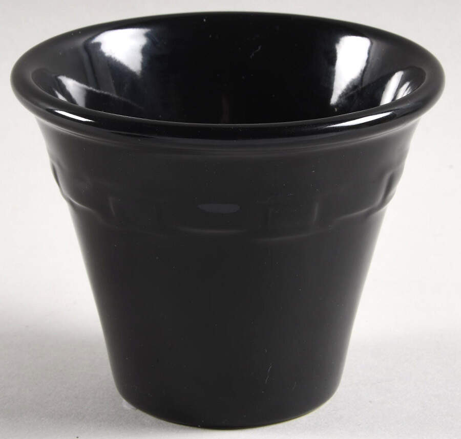 Woven Traditions Ebony 3" Flower Pot No Underplate by Longaberger-1